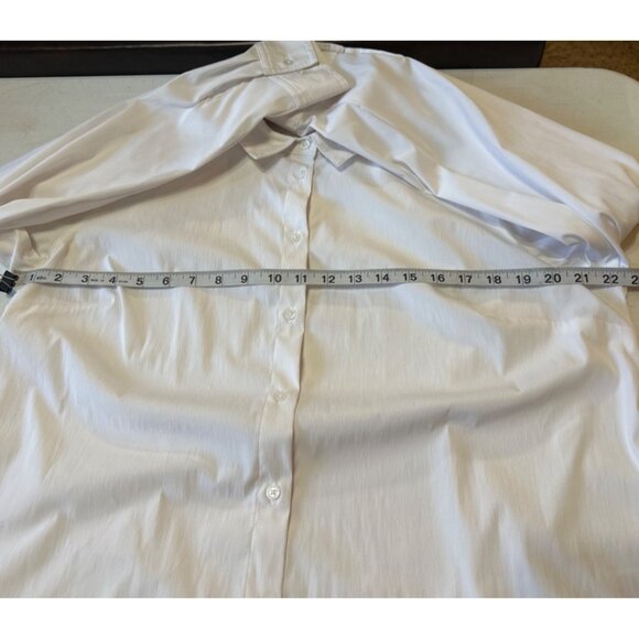 Women's Time & Tru Button-Down White Blouse Polyester Blend Size XXL(20) - Picture 7 of 15